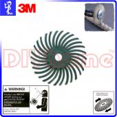 3M 旋風拋光輪 50# 綠色 1〞(25mm) Radial Bristle Disc