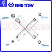 KING TONY 19932427 十字套筒板手 24-32mm