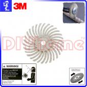 3M 旋風拋光輪 120# 白色 1〞(25mm) Radial Bristle Disc